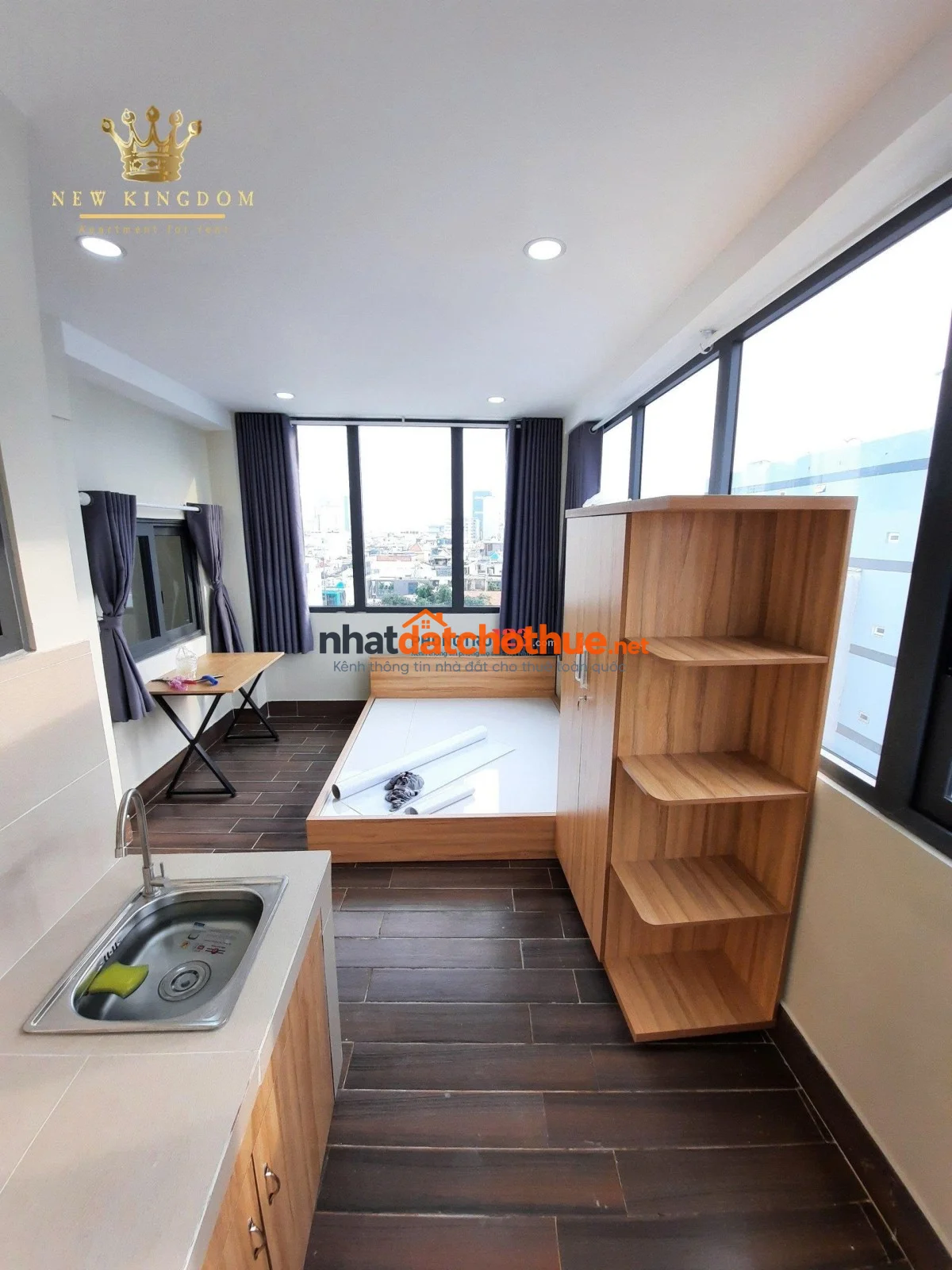 Căn hộ studio cửa sổ thoáng, nội thất đầy đủ tại Ung Văn Khiêm, Bình Thạnh, gần HUTECH và Landmark 8 1