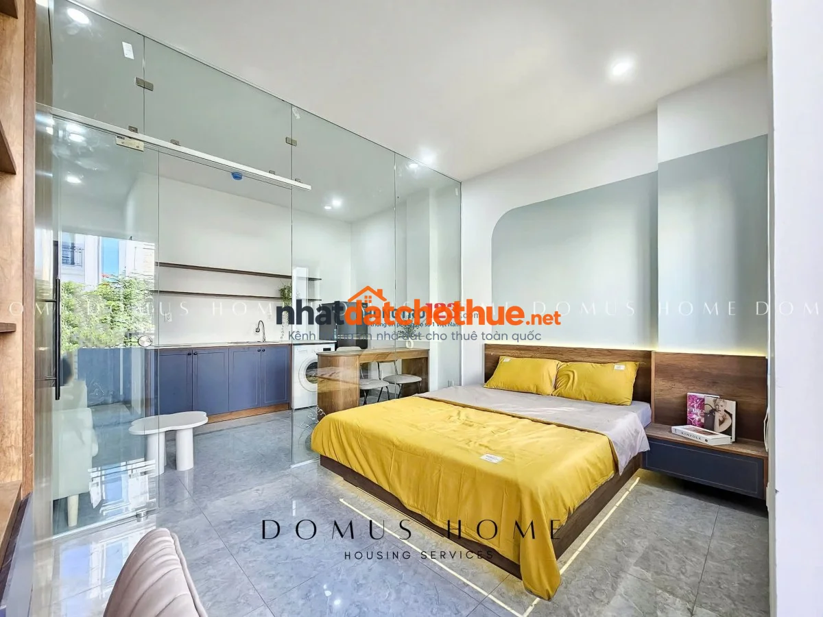 CHO THUÊ CĂN HỘ MINI 1PN FULL NỘI THẤT BAN CÔNG TẠI BÌNH LỢI SÁT VLU3