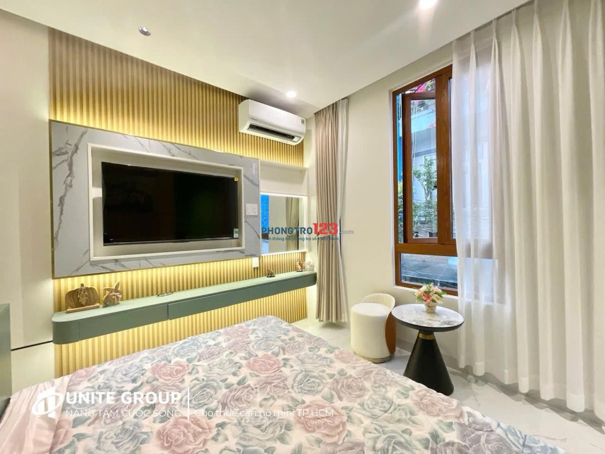 Cho thuê căn cửa sổ lớn, Full nội thất xịn, Xô Viết Nghệ Tĩnh quận Bình Thạnh gần UEF, HUTECH, HIU 1
