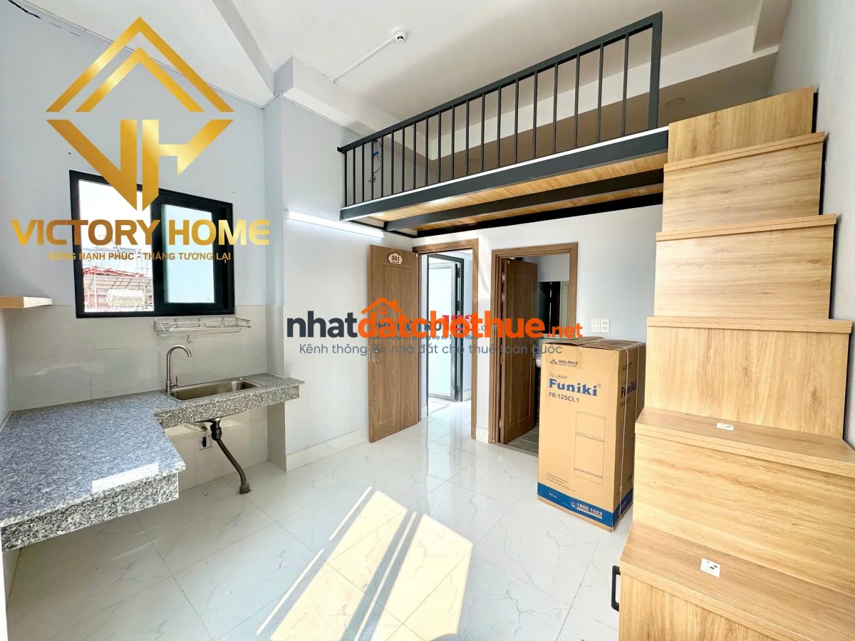 Cho thuê phòng gác lửng thoáng mới tinh, cửa sổ lớn – Bình Thạnh gần Võ Oanh, UTH, HUTECH, UEF, FTU 1