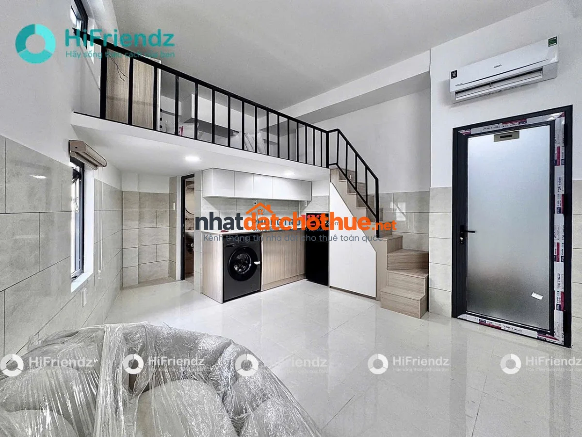 Khai Trương Phòng Gác Rộng Máy Giặt Riêng D5 Bình Thạnh Gần Ngoại Thương, GTVT, Nguyễn Gia Trí, Q1 1
