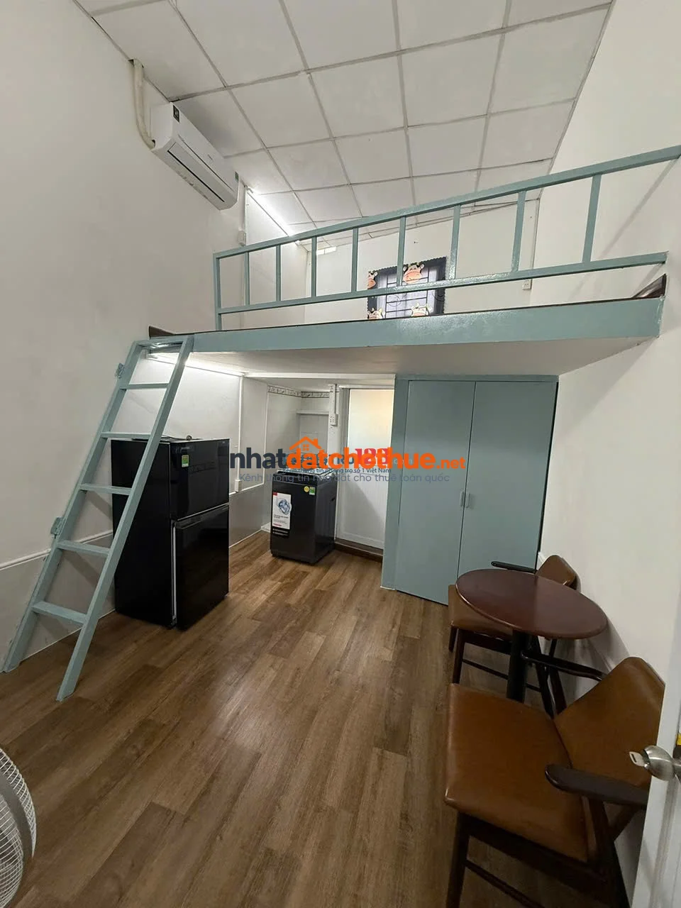 Cho thuê phòng gác lửng 30m² cực gần FTU2, UTH, Hutech, máy giặt riêng – Nguyễn Gia Trí, Bình Thạnh