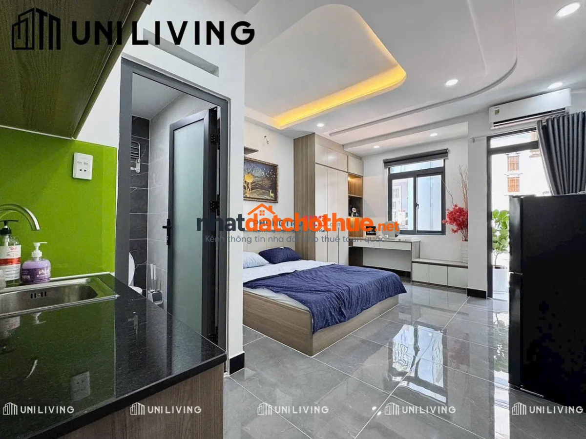 CHO THUÊ PHÒNG FULL NỘI THẤT BAN CÔNG THOÁNG ĐƯỜNG THÍCH QUẢNG ĐỨC PHÚ NHUẬN, SÁT Q1, Q3