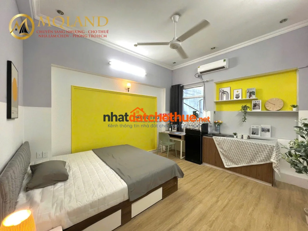 CĂN HỘ MINI CỬA SỔ LỚN – FULL NỘI THẤT – GẦN CV GIA ĐỊNH, THÍCH QUẢNG ĐỨC