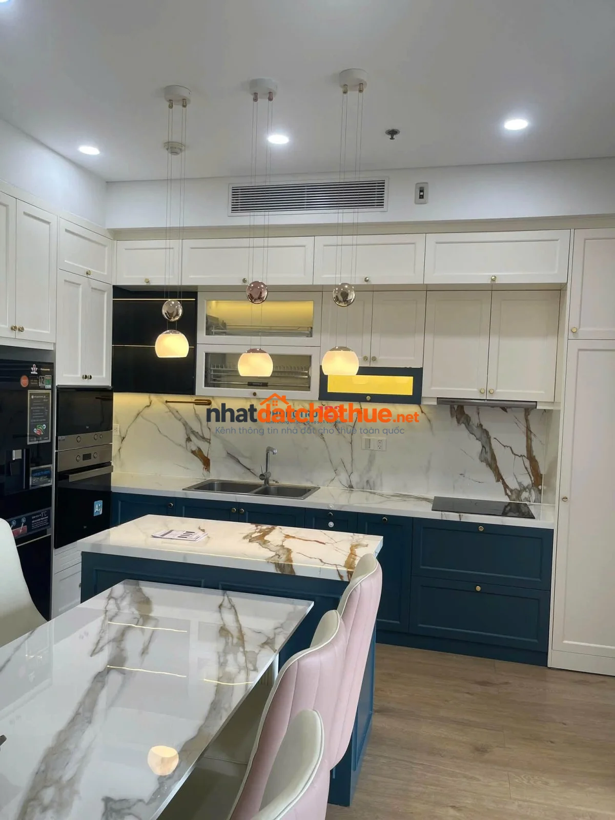 The Manor 2-Nguyễn Hữu Cảnh, 2PN 76m2 Giá thuê 17.5 tr/th full nội thất.