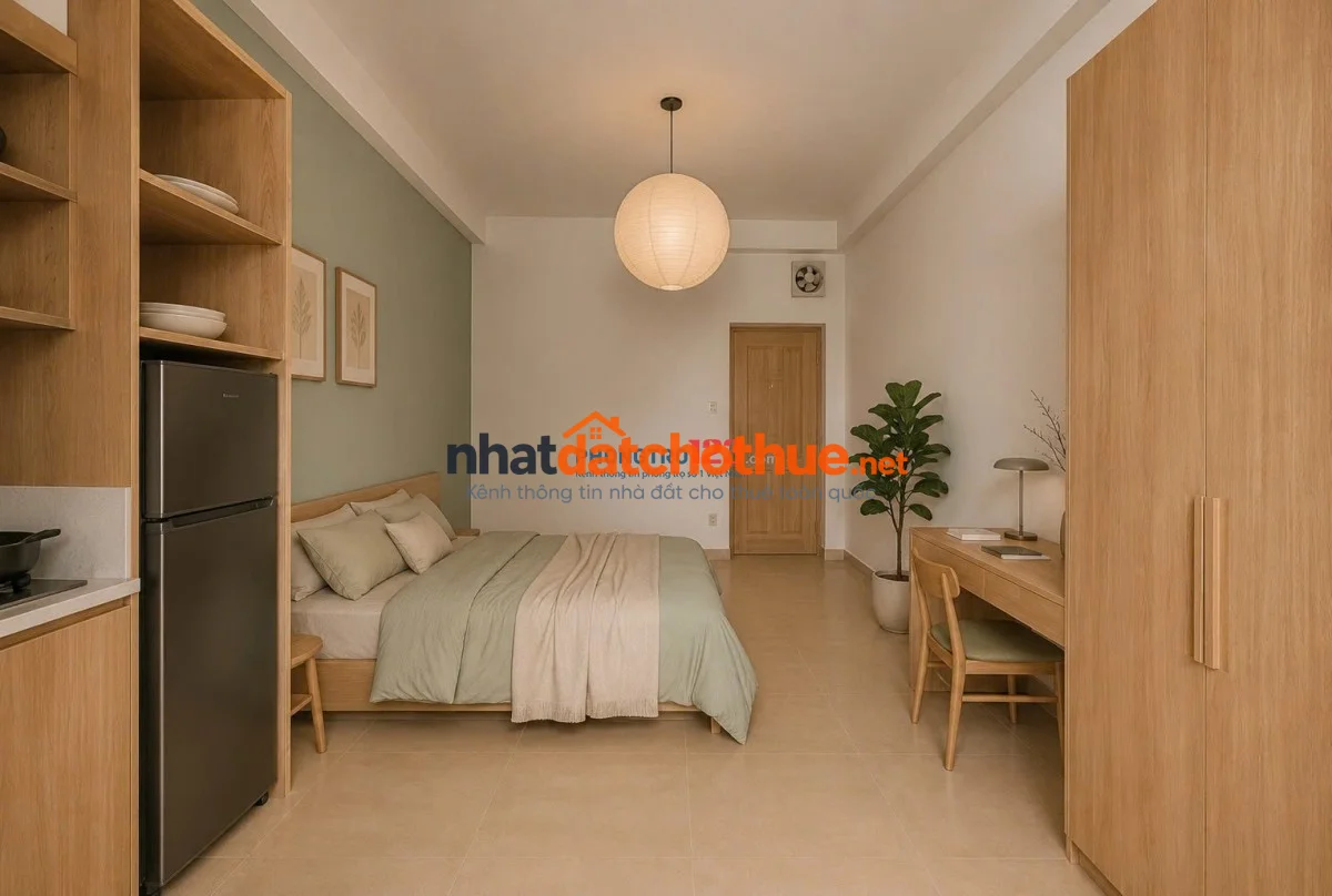 Cho thuê căn hộ 1PN, 30m2 tại 80a Đinh Bộ Lĩnh, 6,5 triệu VND 1