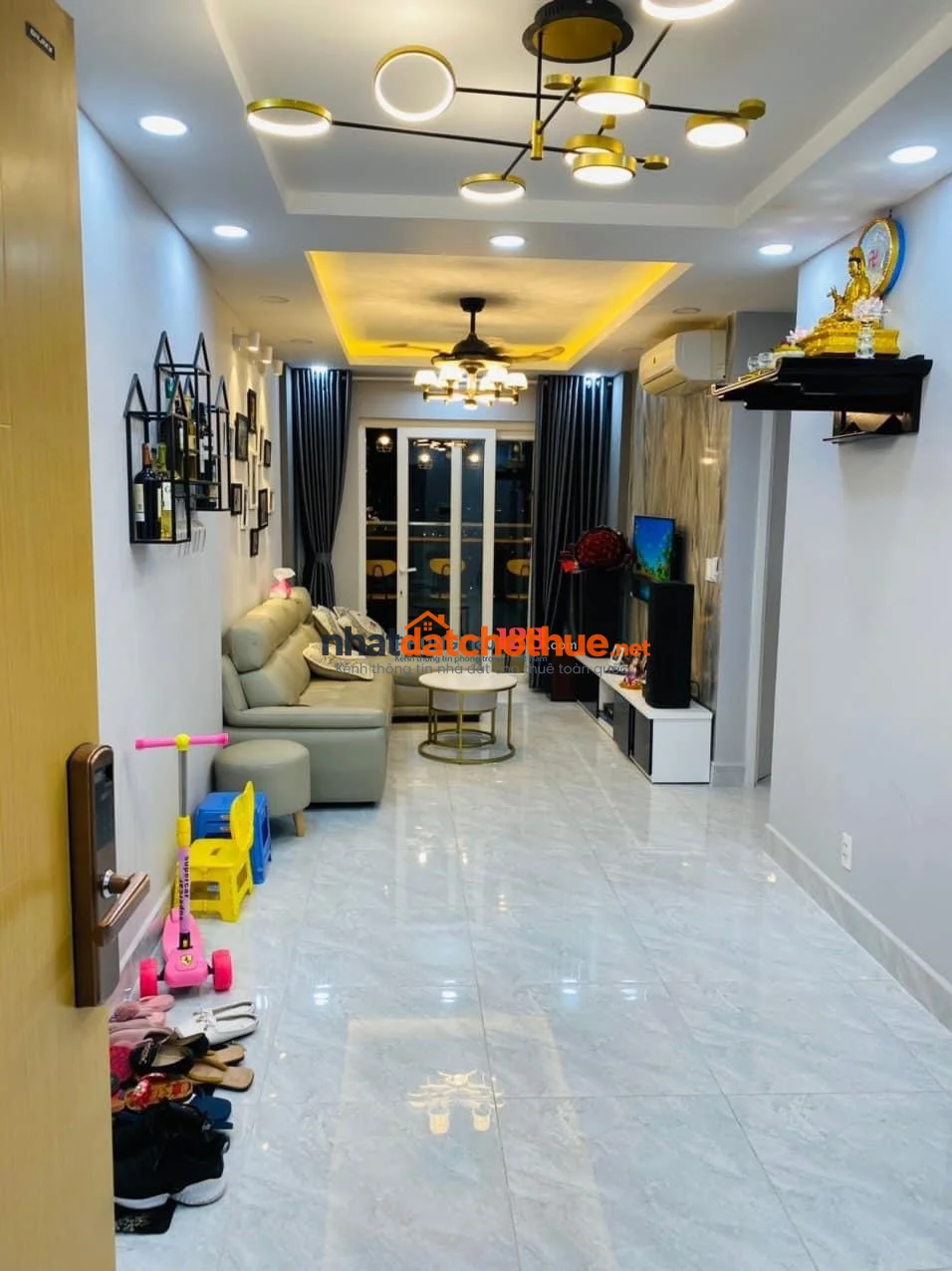 Cho thuê căn hộ Diamond Riverside diện tích 74m, 2pn, 2wc full nội thất giá 10 triệu