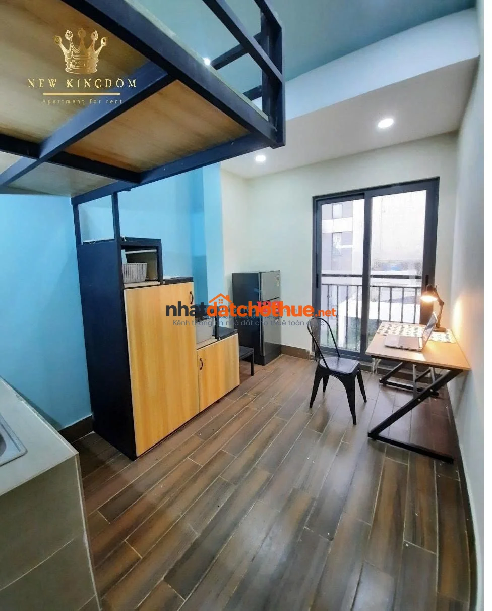 Thuê ngay căn hộ có gác ban công 30m2 full nội thất ngay Ung Văn Khiêm 500m đi bộ qua Ngoại Thương 1