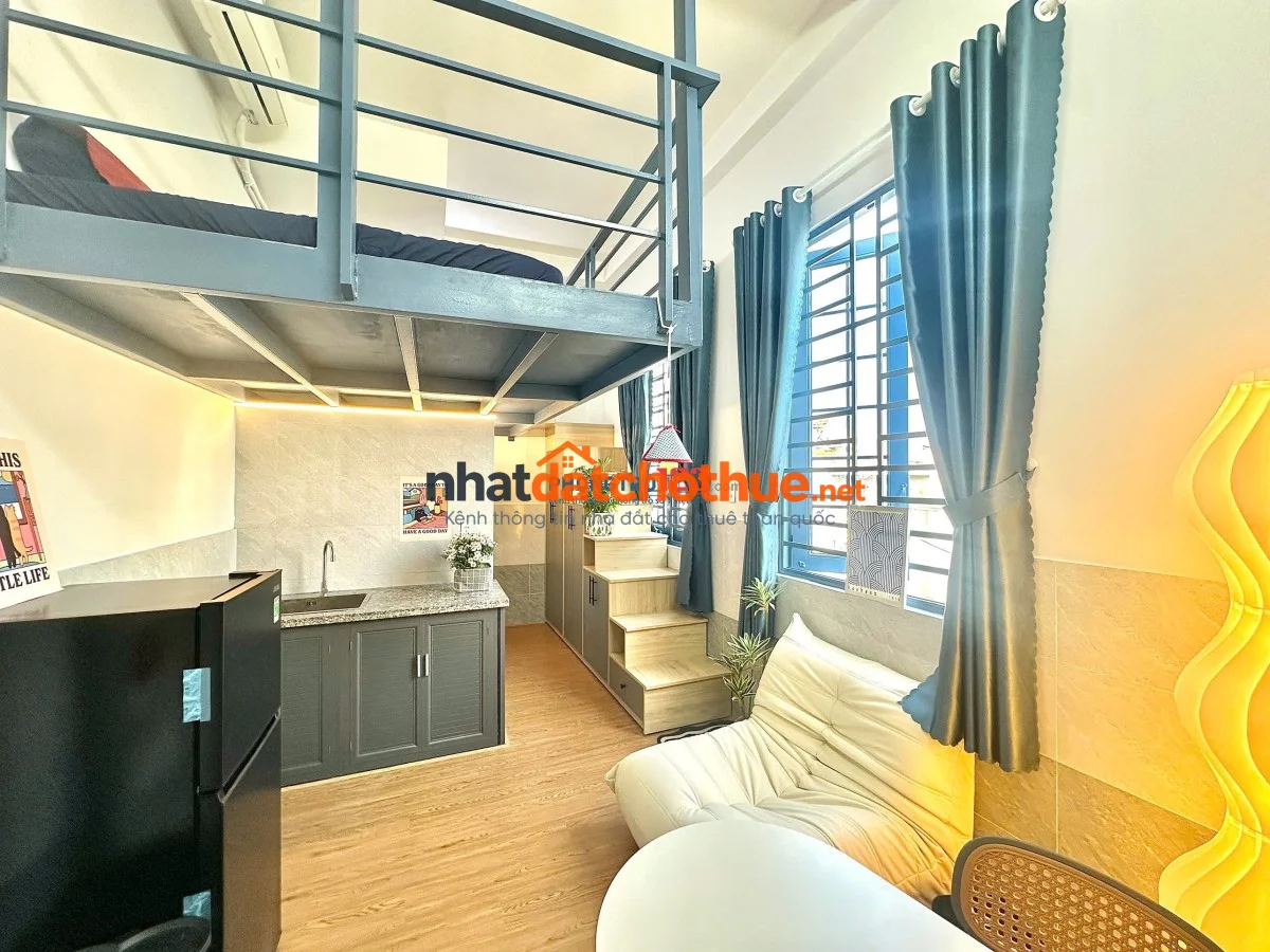 CHO THUÊ CĂN HỘ CÓ GÁC FULL NỘI THẤT, CỬA SỔ THOÁNG – TRẦN BÌNH TRỌNG, BÌNH THẠNH GẦN QUẬN 1