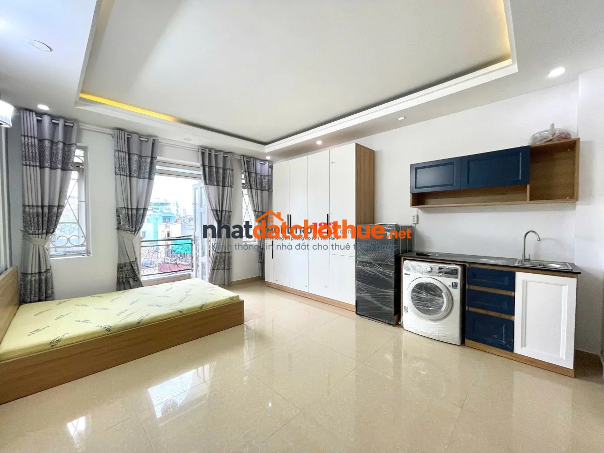 CHO THUÊ CĂN HỘ BAN CÔNG THOÁNG FULL NỘI THẤT LÊ QUANG ĐỊNH BÌNH THẠNH GẦN PHẠM VĂN ĐỒNG 1