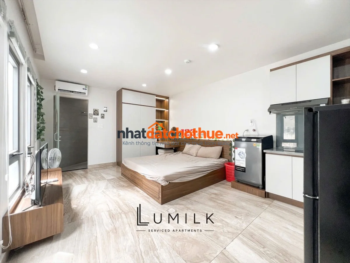 Studio Full Nội Thất – Võ Văn Kiệt, Bến Thành, Quận 1 – Cửa sổ lớn, máy giặt riêng 1