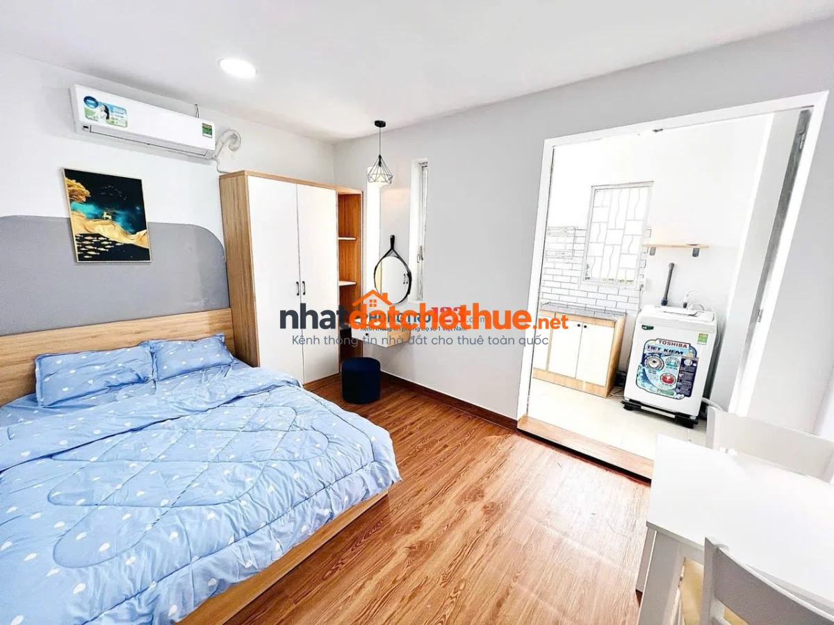 Cho thuê căn 1pn tách bếp full nội thất đường Nguyễn Gia Trí sát GTVT, Ngoại Thương , HUTECH 1