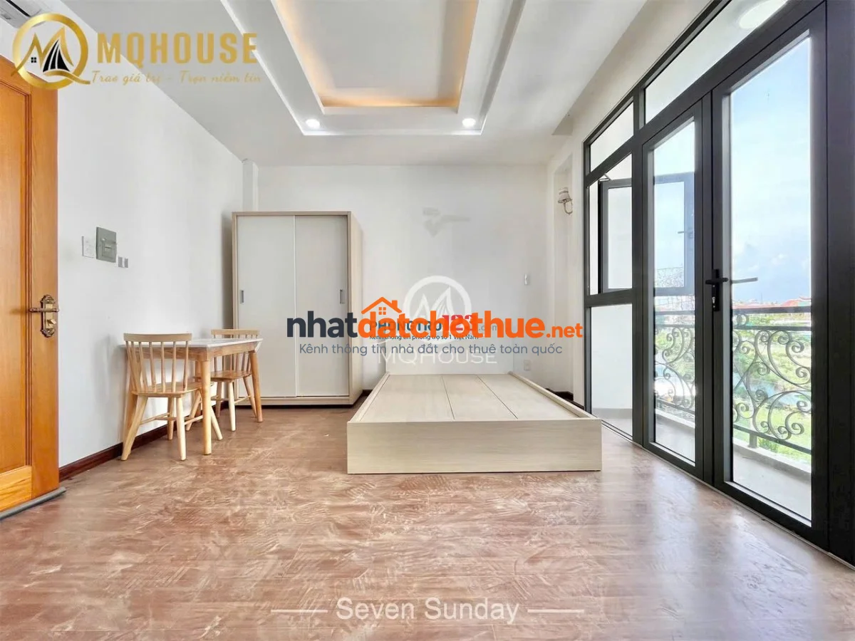 Cho thuê căn hộ ban công gần đại học Văn Lang Đặng Thuỳ Trâm Bình Thạnh
