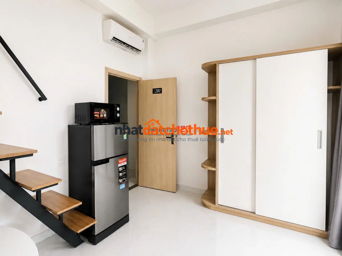 DUPLEX CÓ GÁC SIÊU RỘNG BAN CÔNG GIÁ MỀM VÕ DUY NINH BÌNH THẠNH FULL NỘI THẤT DI CHUYỂN TIỆN NGHI 1