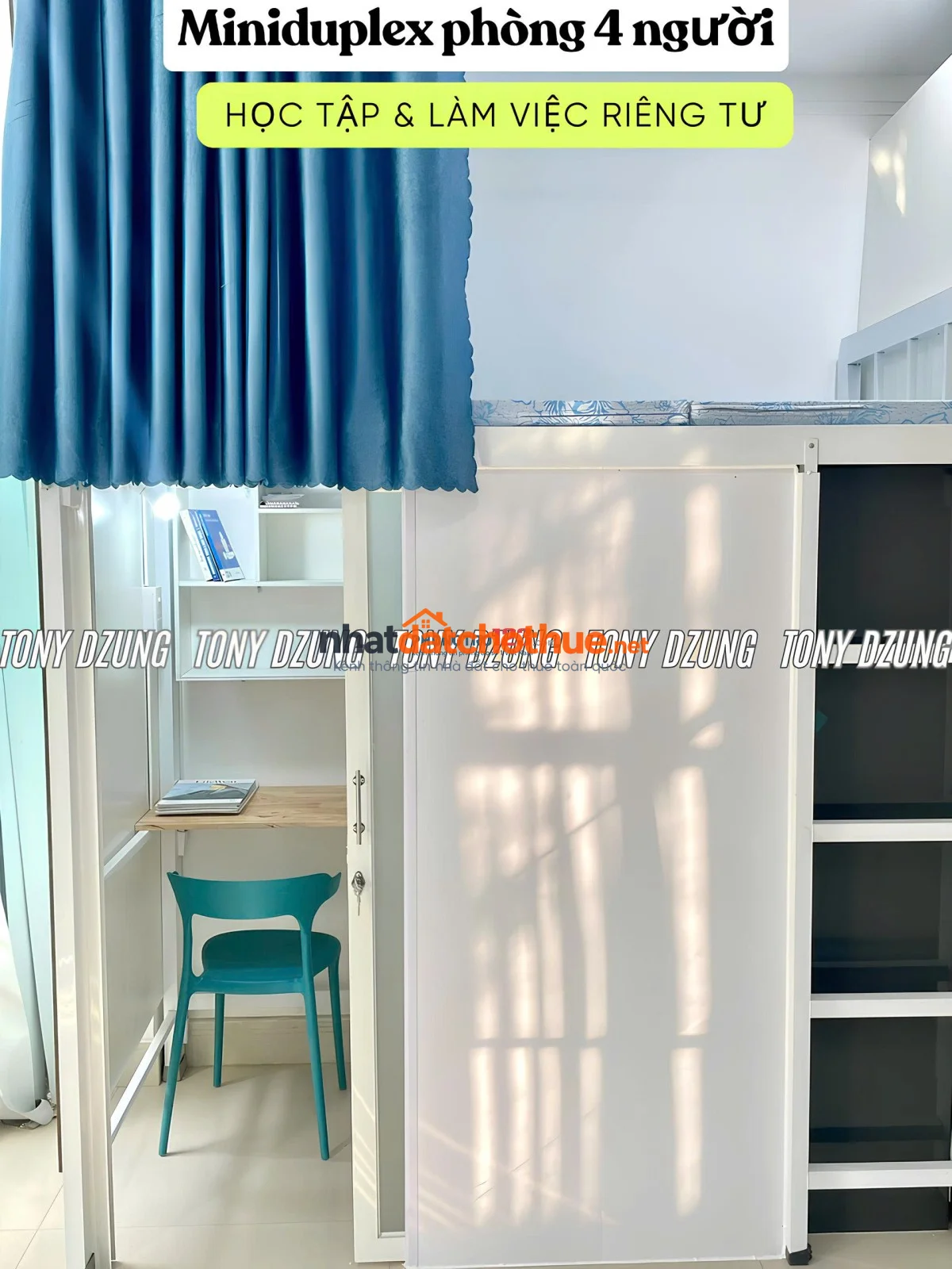 Ký túc xá dạng Compact miniduplex ngay cityland center hill - Bao chi phí - Phòng 4 người