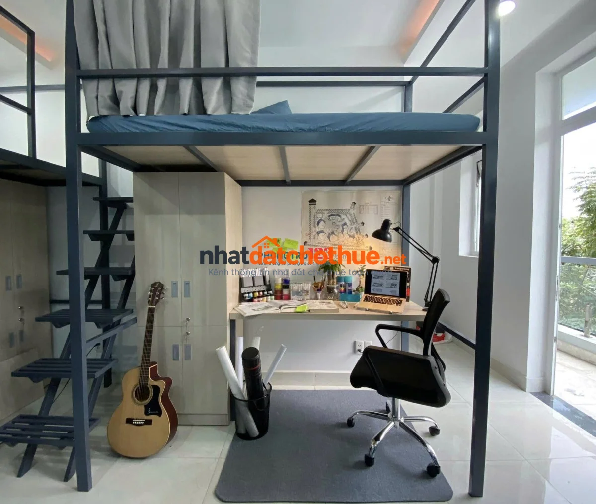 KTX ngay cổng ĐH Văn Lang - Phòng ít giường - Full Tiện Nghi, Bao Điện Nước Wifi, An Ninh 24/7 1